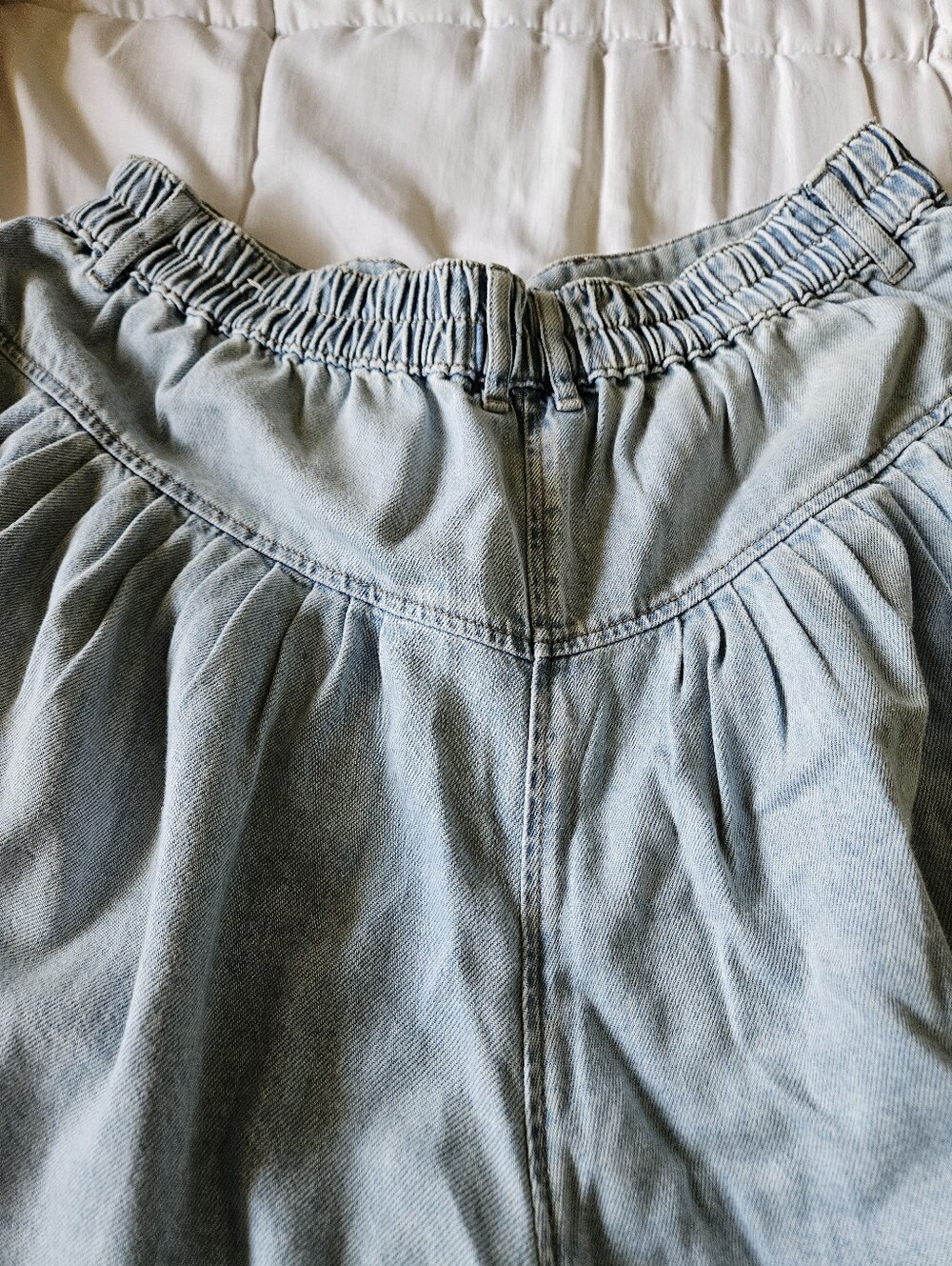 We The Free Blossom Pull-On Wide Leg Jeans - Size L - Picture 9 of 10